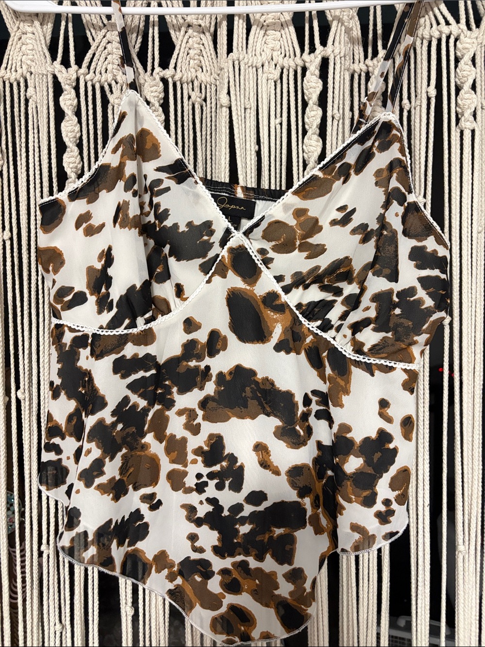 Animal Print V-Neck Cami